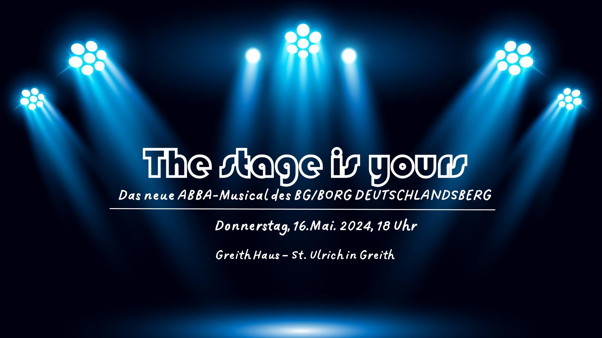 The stage is yours!